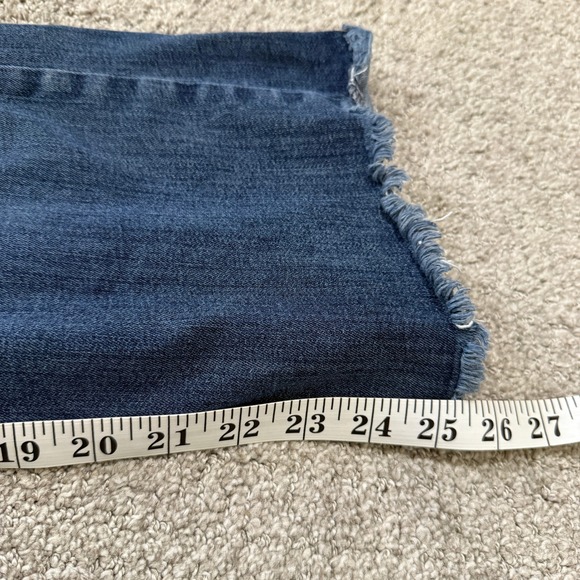 FRAME Le Crop Mini Boot‎ High Rise Raw Hem Jeans Women's Size 30 Denim Dark Wash - Picture 7 of 10